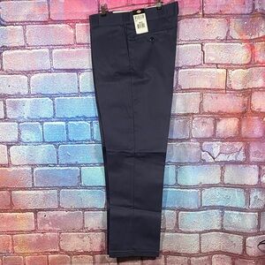 Dickies 874 Original Work Pants 36x32 Navy Blue Flat Front Straight Leg NWT